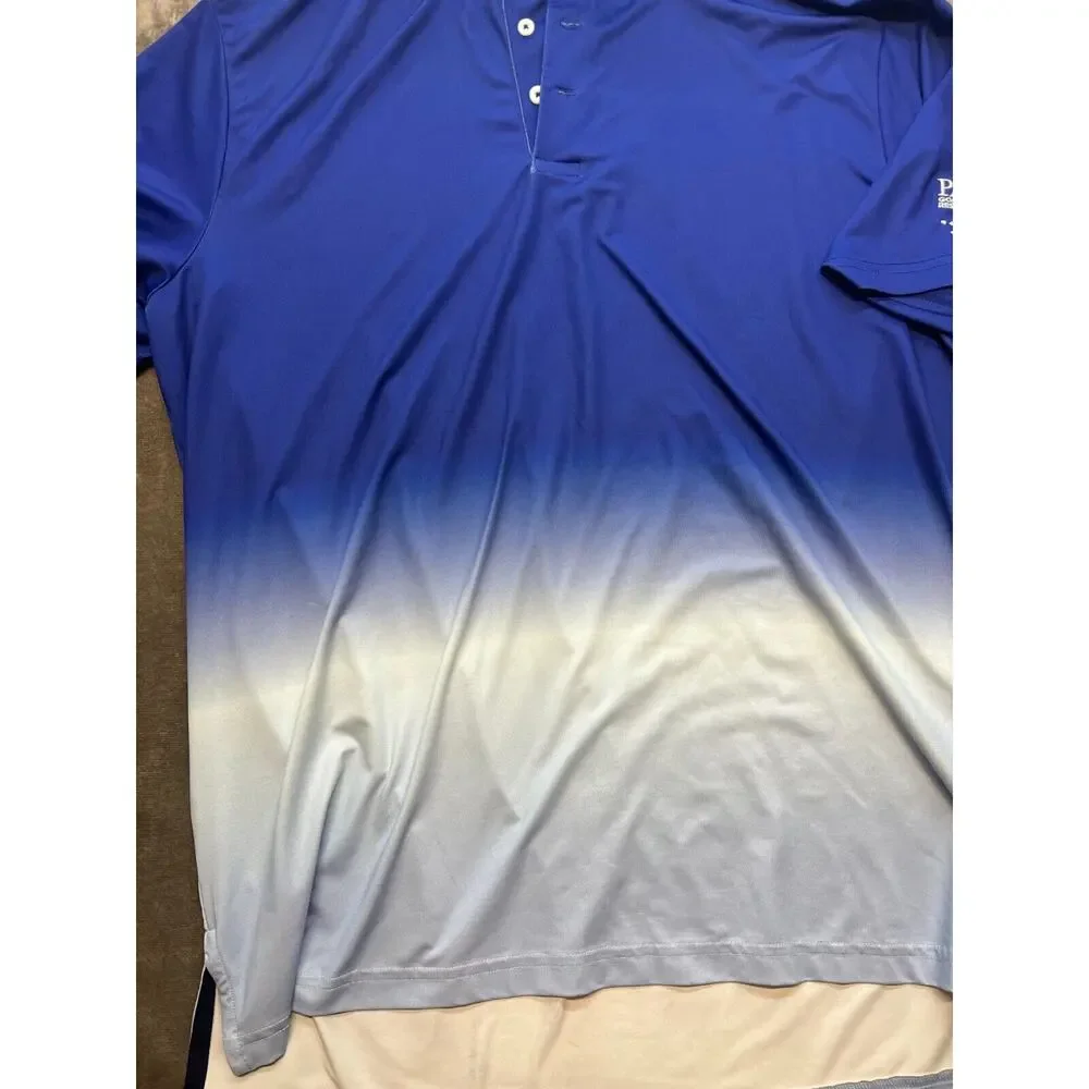 Ralph Lauren Shirt Mens L Blue Golf RLX Polo Summit Las Vegas Paiute Golf Resort